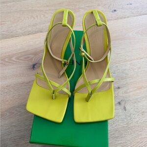 Lime Green Strappy Sandals - 41/US10